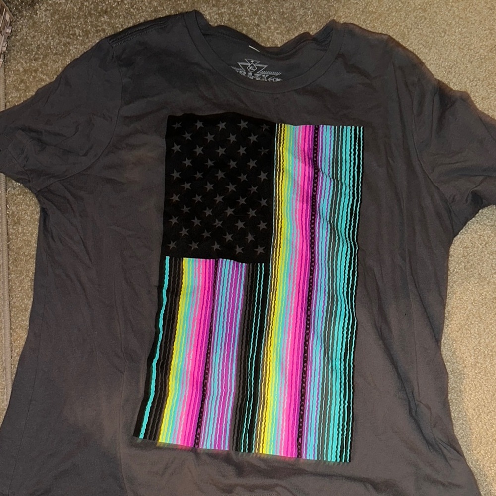 Crazy Train Gray Graphic T-Shirt